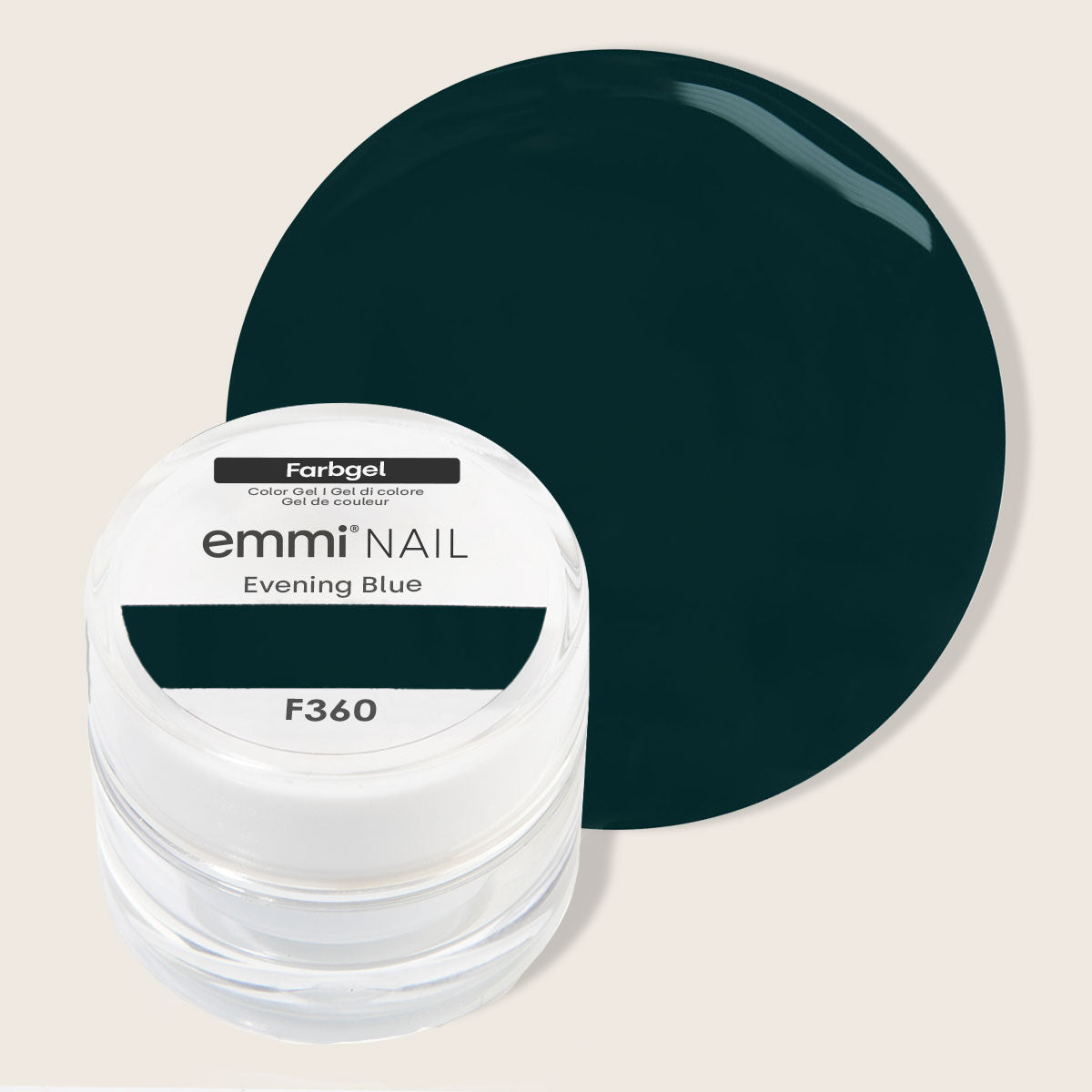 Gel de couleur Emmi-Nail Bleu Soir 5 ml -F360-