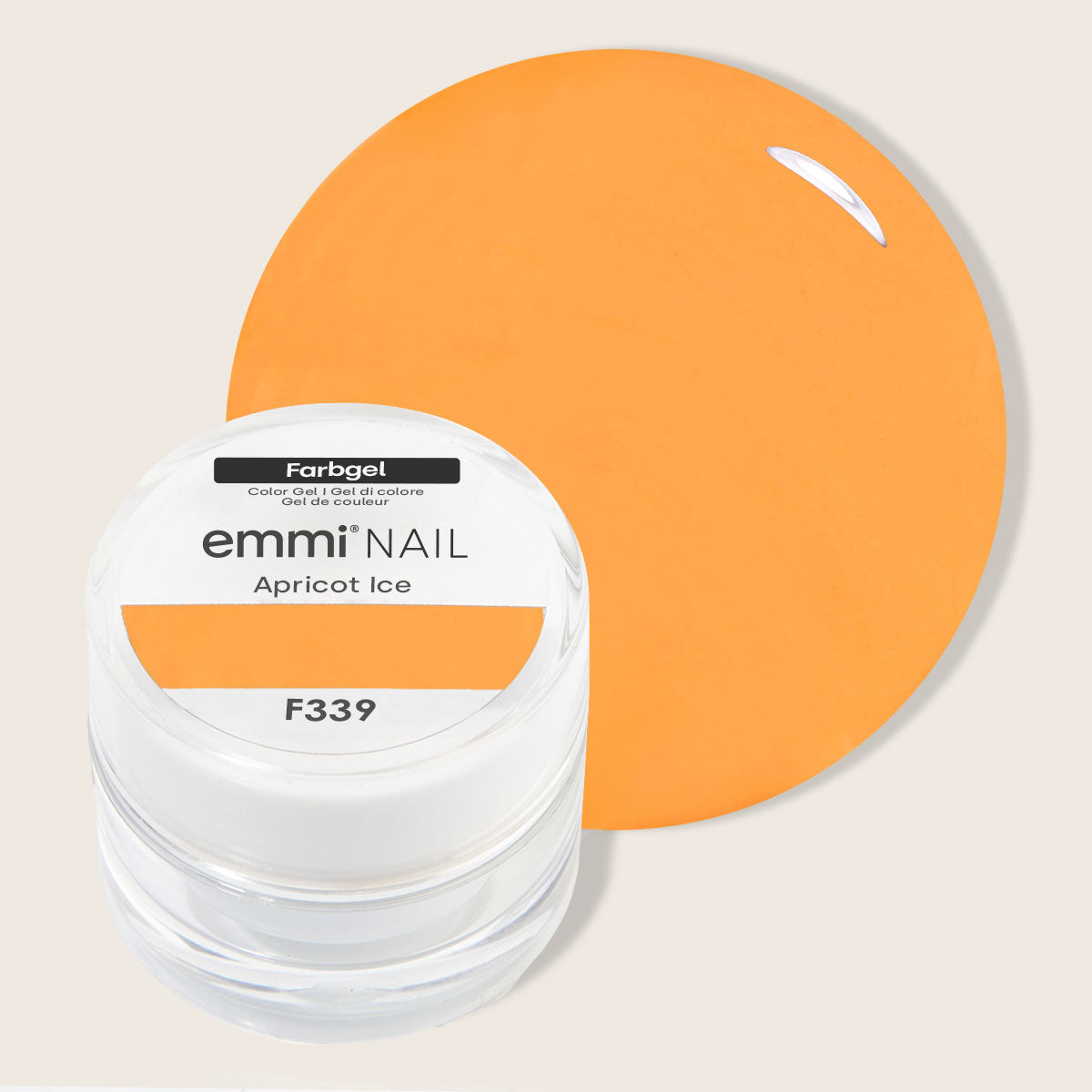 Emmi-Nail Farbgel Neon Apricot Ice 5ml -F339-