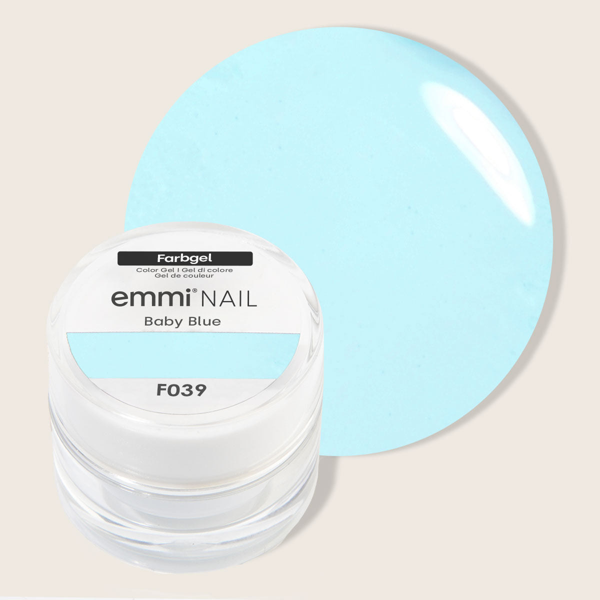 Gel de couleur pour ongles Emmi-Nail Blue Baby 5 ml -F039-