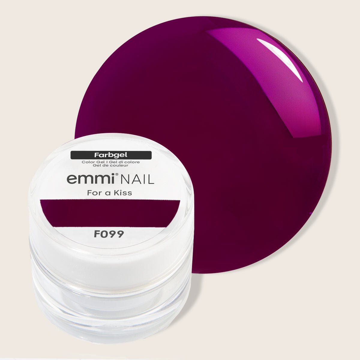Gel de couleur Emmi-Nail pour un baiser -F099-