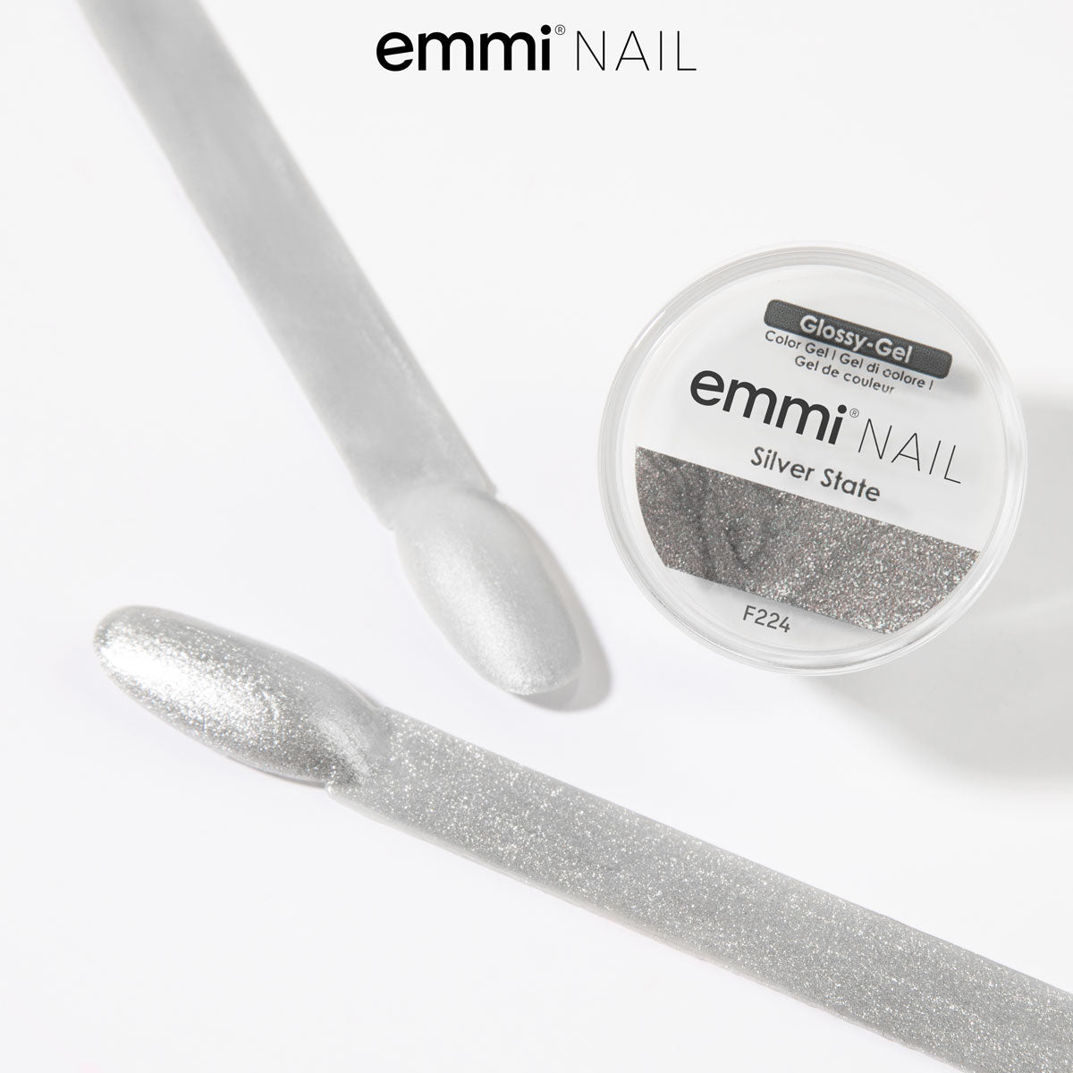 Gel brillant pour ongles Emmi Silver State 5 ml -F224-