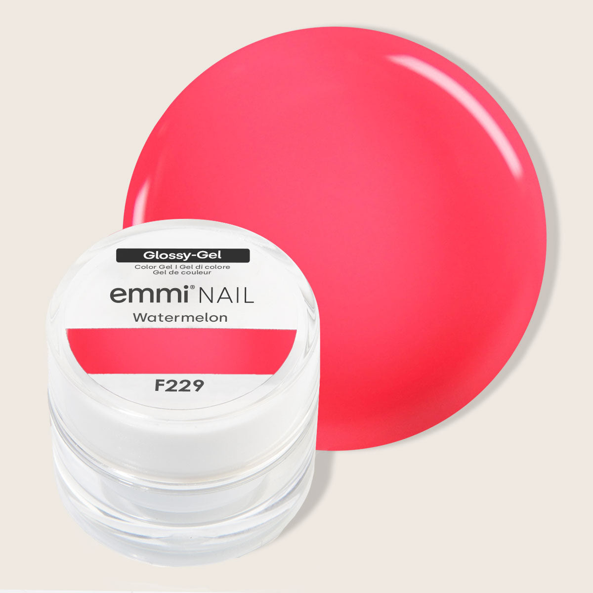Emmi-Nail Glossy-Gel Watermelon 5ml -F229-