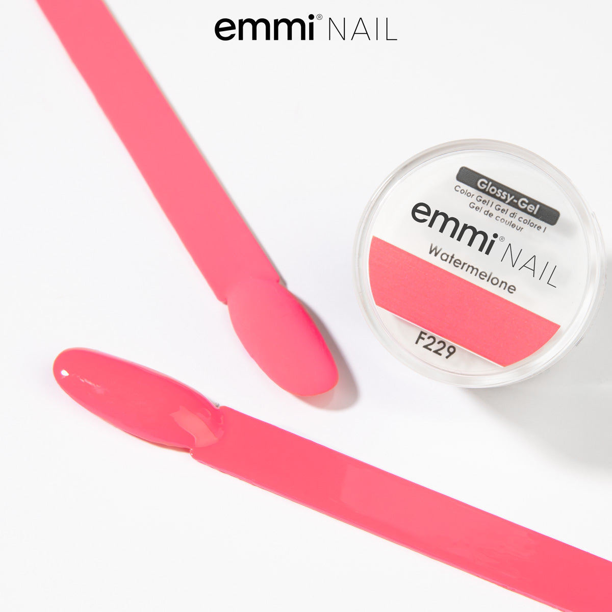 Gel brillant pour ongles Emmi Pastèque 5 ml -F229-