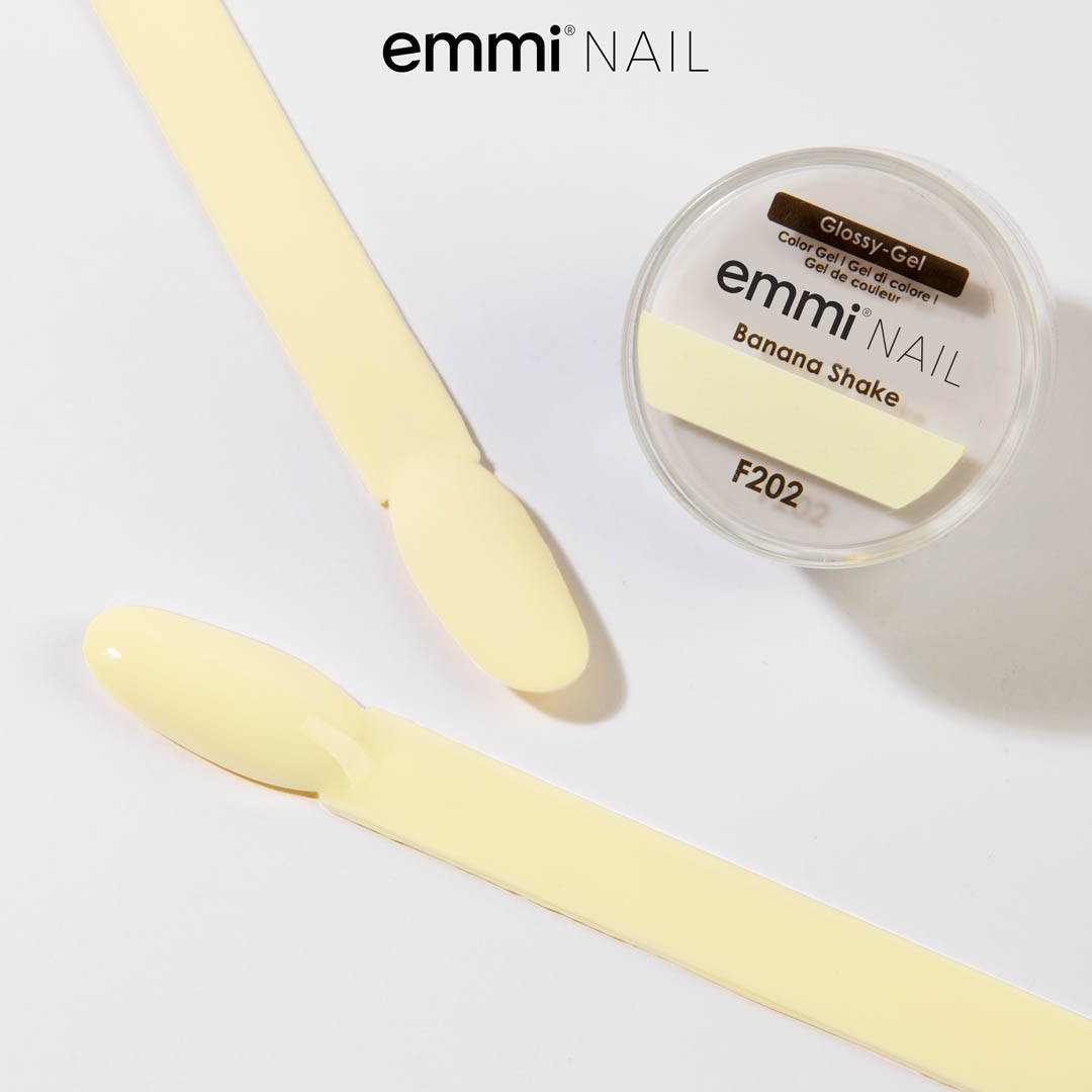 Gel brillant pour ongles Emmi Banana Shake 5 ml -F202-