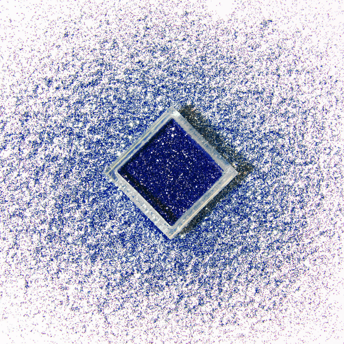 Glitterpuder royalblau