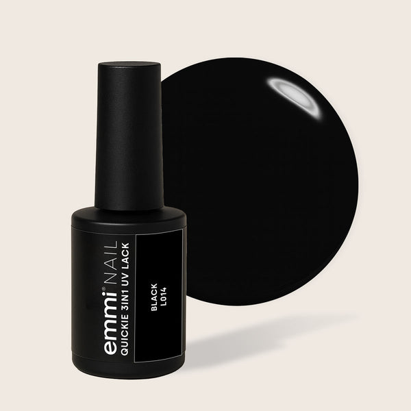 3-in-1 UV-Nagellack Quickie Black 7,5ml | L014