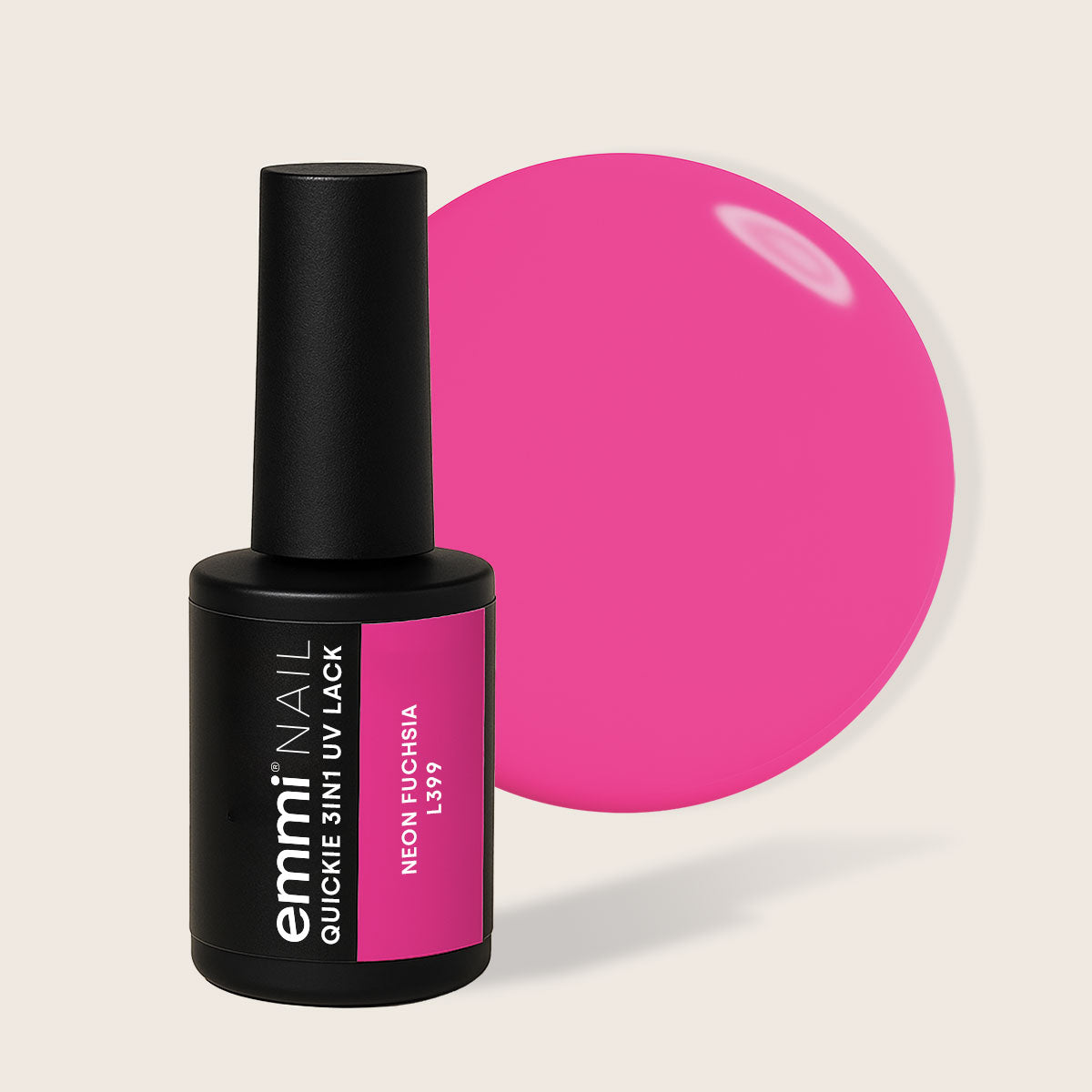 Emmi-Nail Quickie Fuchsia Néon 3en1 -L399- 