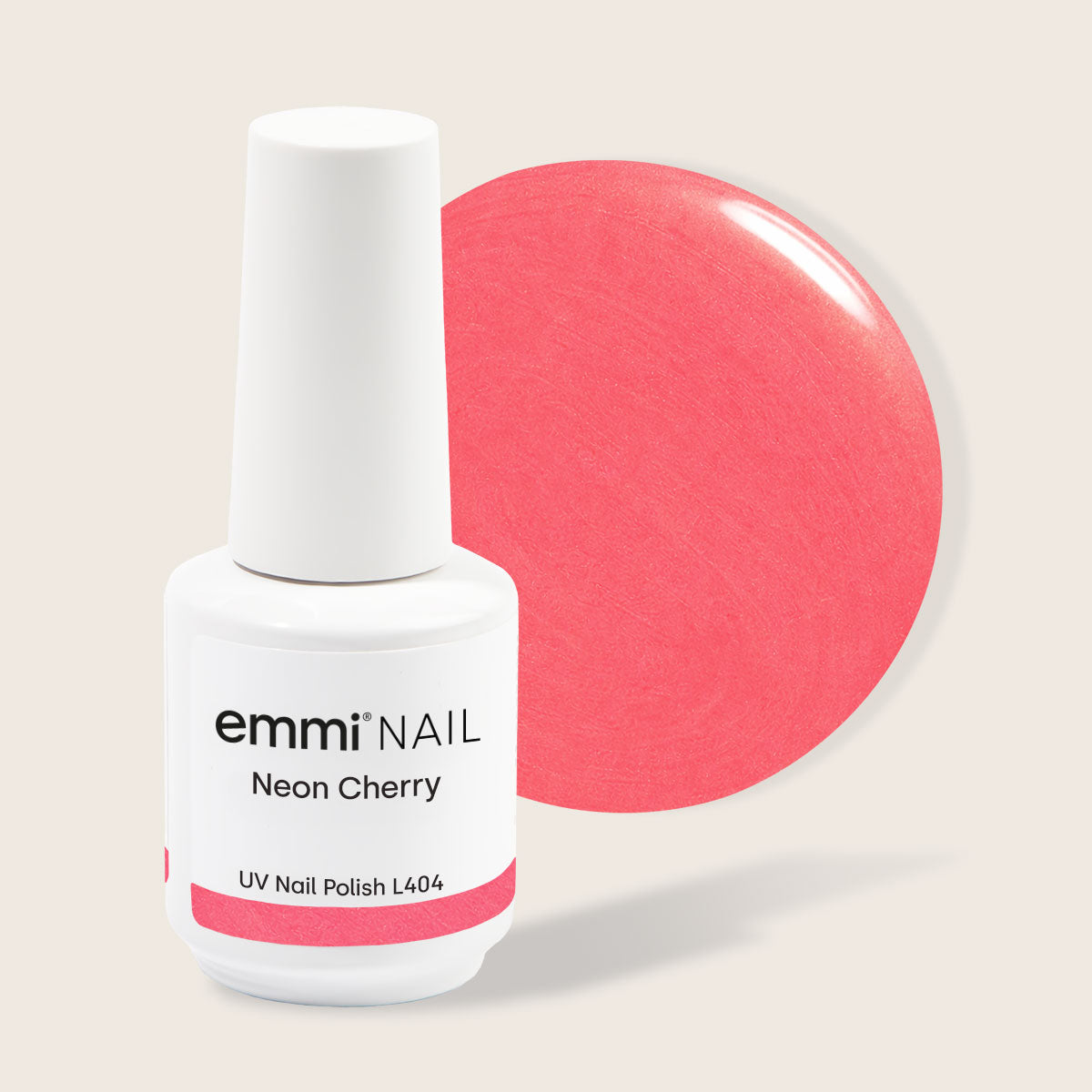 Shellac UV Polish Neon Cherry 15ml -L404-