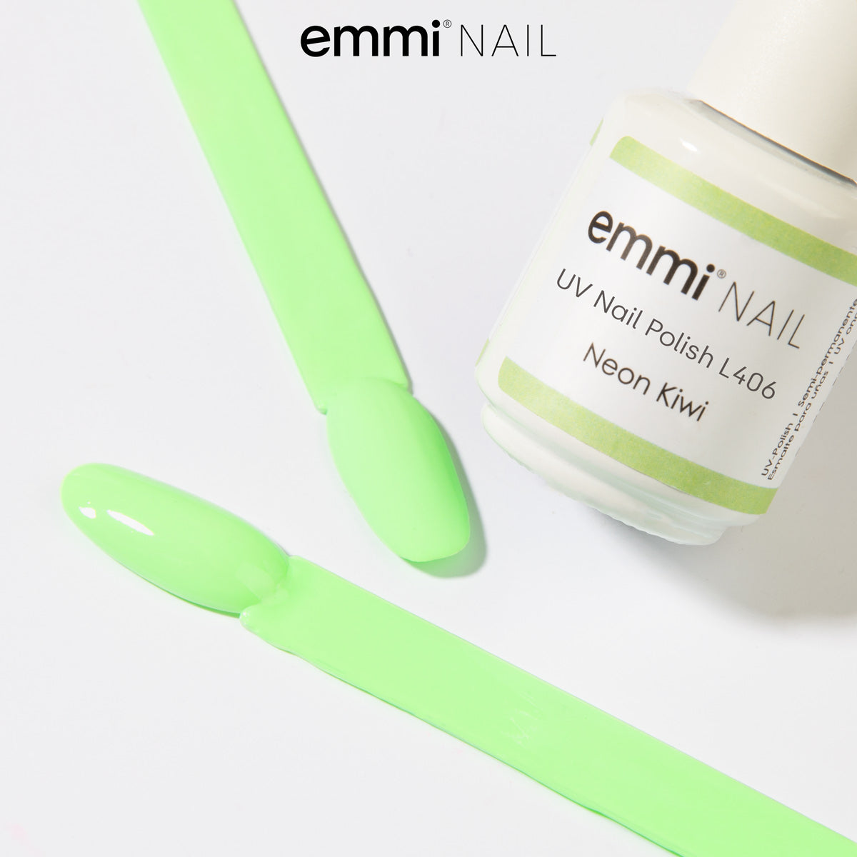 Vernis UV Shellac Néon Kiwi 15 ml -L406- 