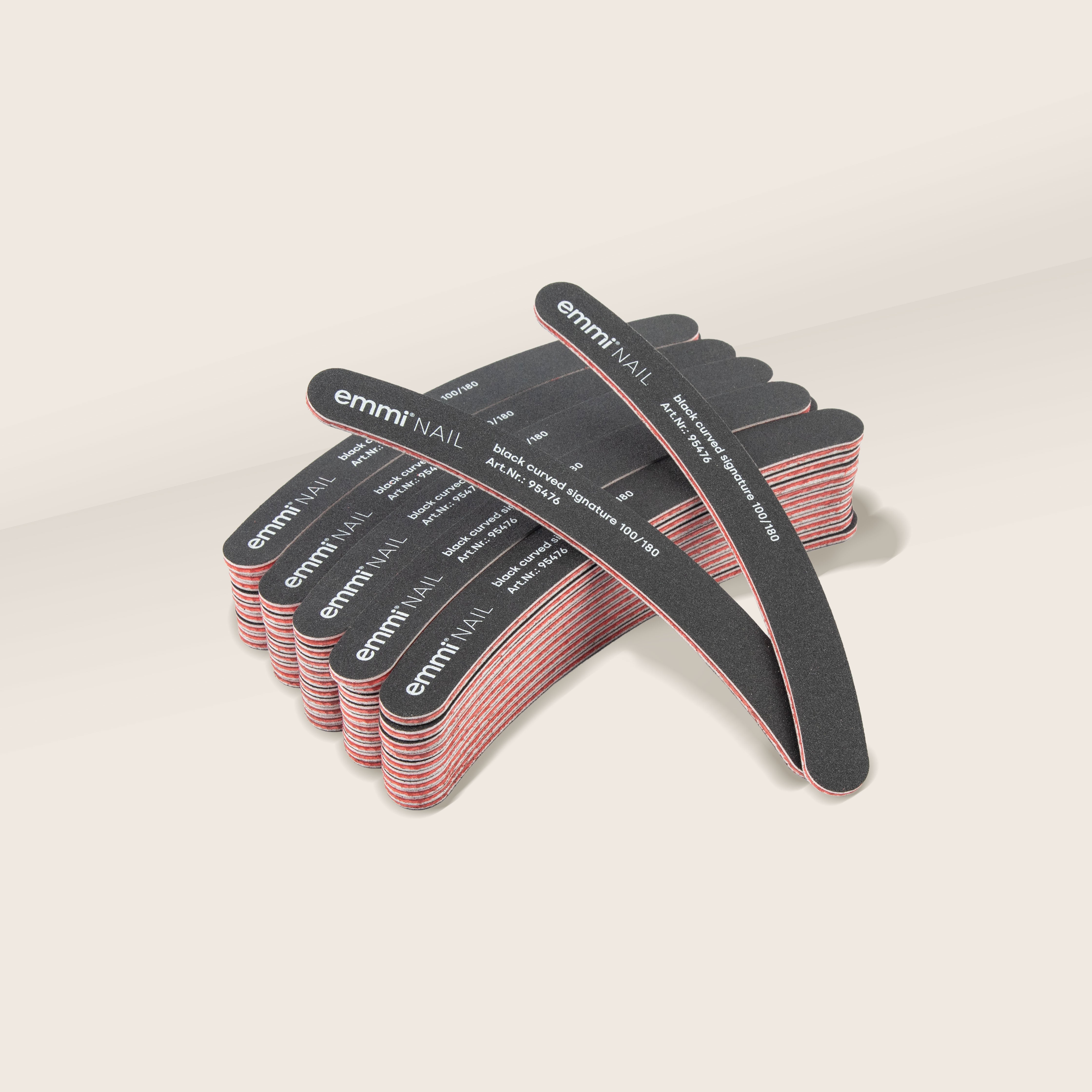 Ergonomicfeile black curved signature 100/180 (50er Pack)