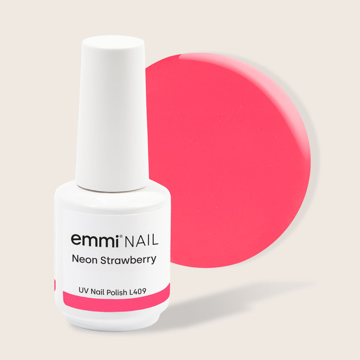 Shellac UV Polish Neon Strawberry 15ml -L409-