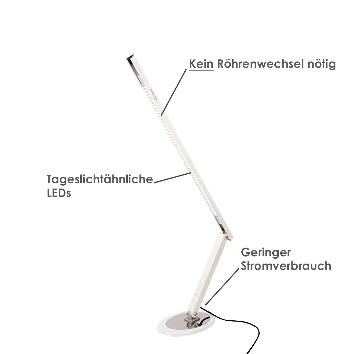 Arbeitsplatzleuchte Light LED - weiß