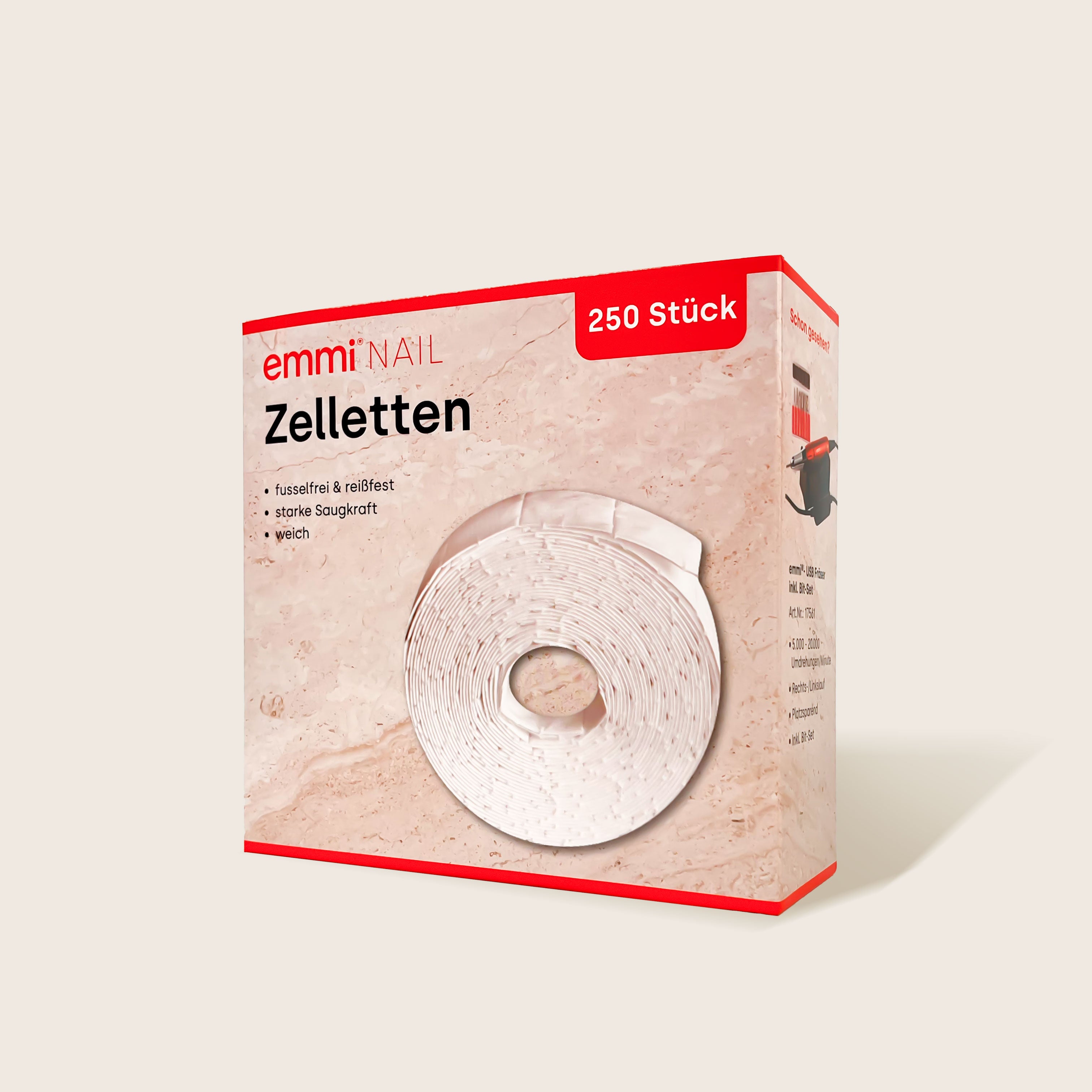 Emmi-Nail Zelletten fusselfrei 250St. mit Profi Abreißbox