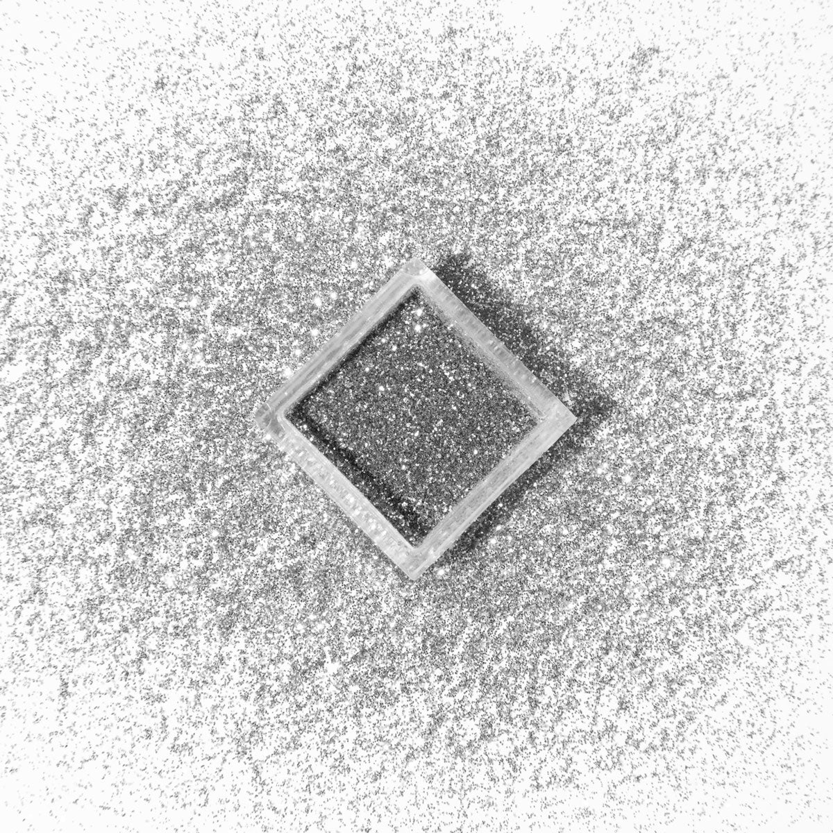 Glitterpuder grau