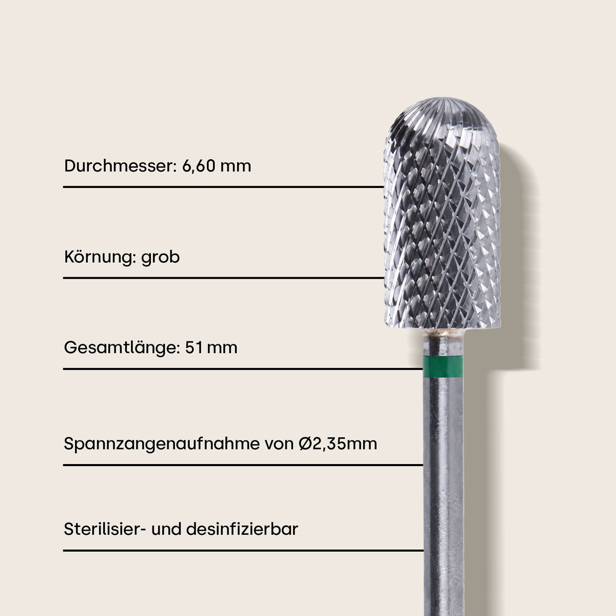 Embout en carbure Emmi-Nail *grossier* 