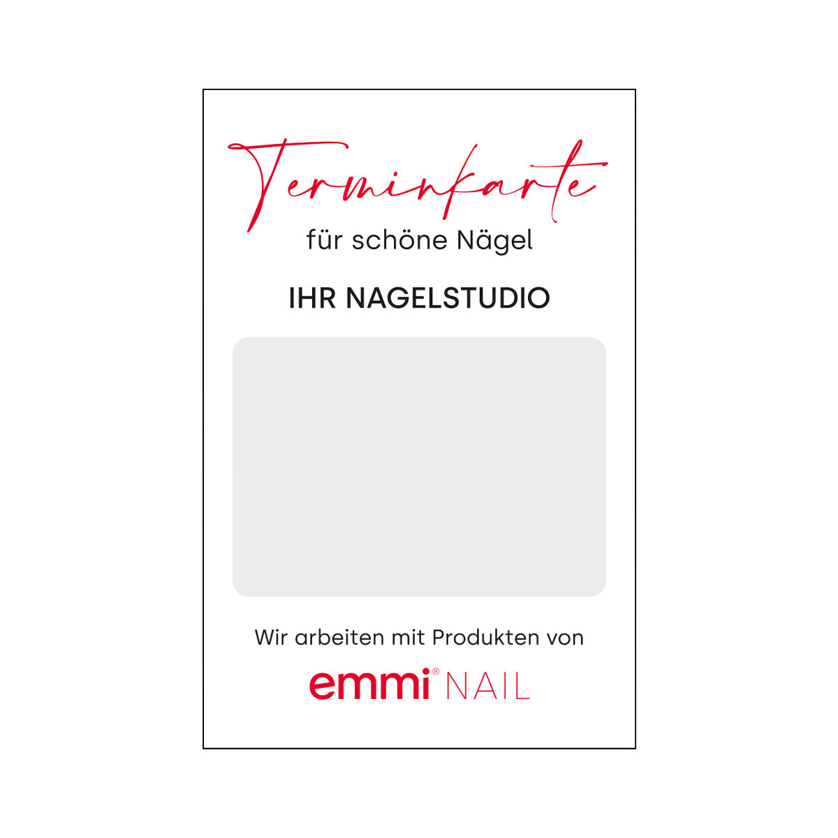 Emmi-Nail appointment cards pack of 250