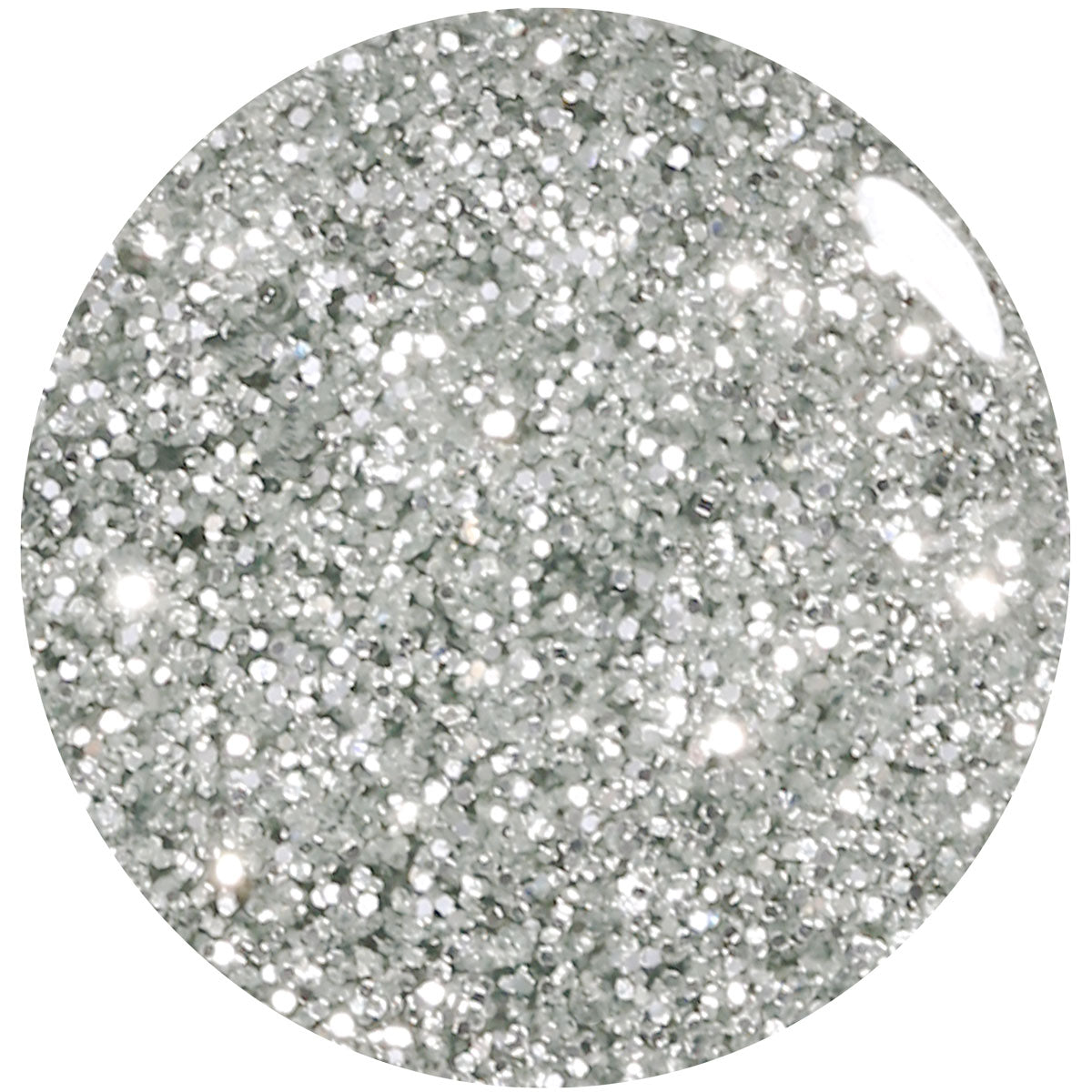 Shellac UV Polish Silver Glitter 15ml -L296- 