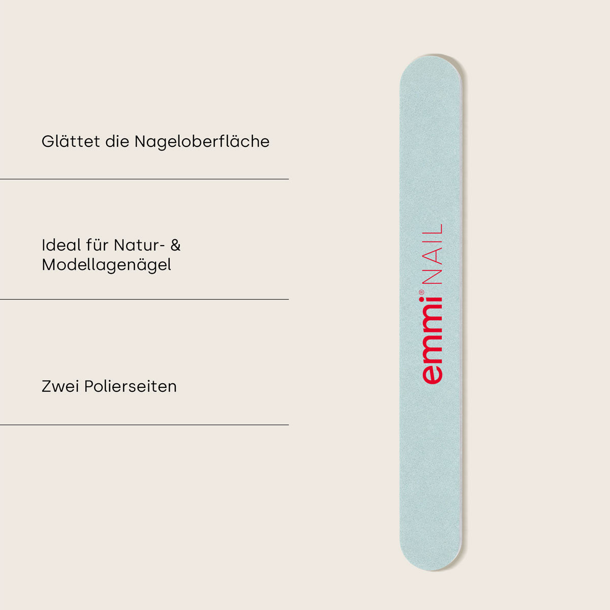 Emmi-Nail Profi Polierfeile grün/weiß