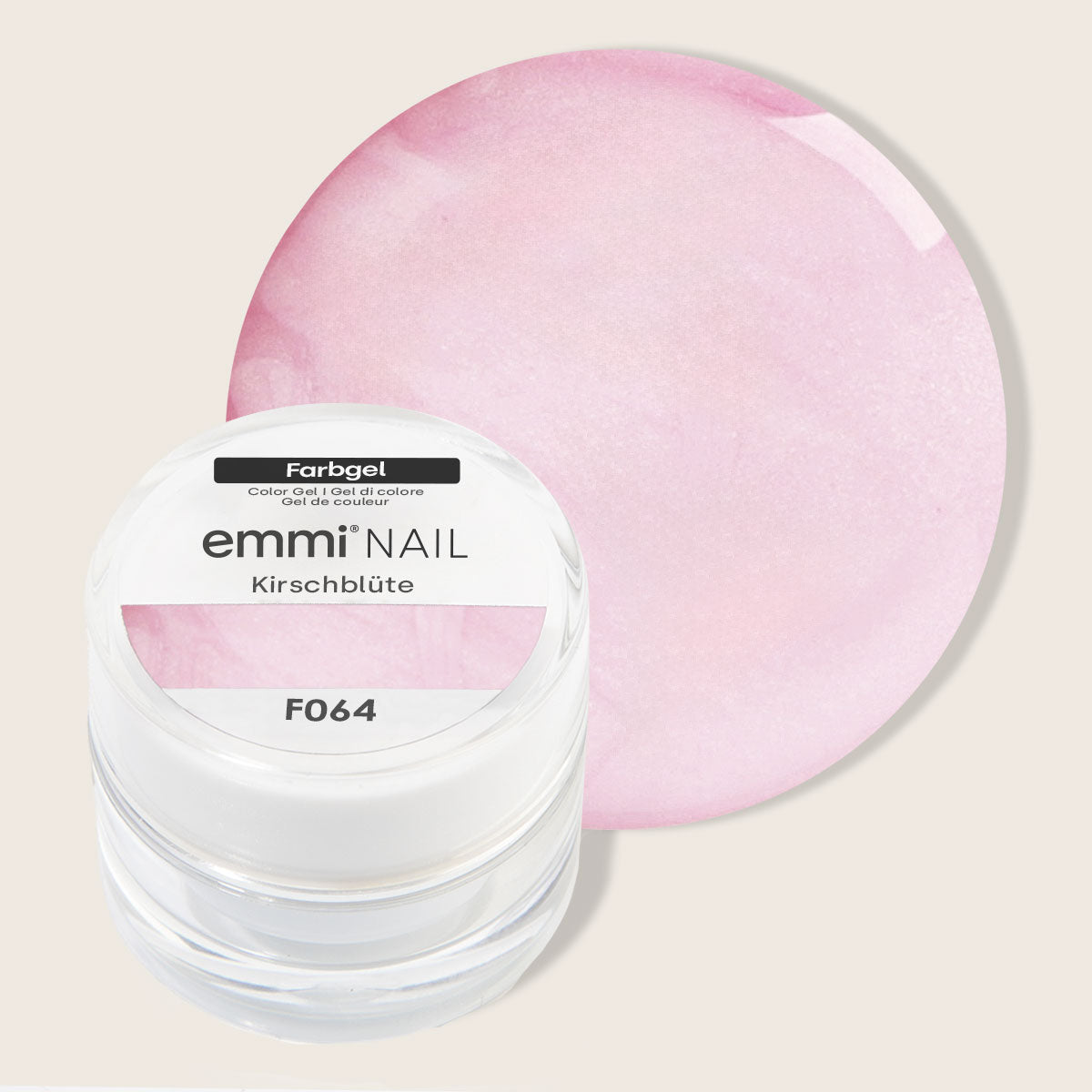 Gel de couleur pour ongles Emmi Fleur de cerisier 5 ml -F064-