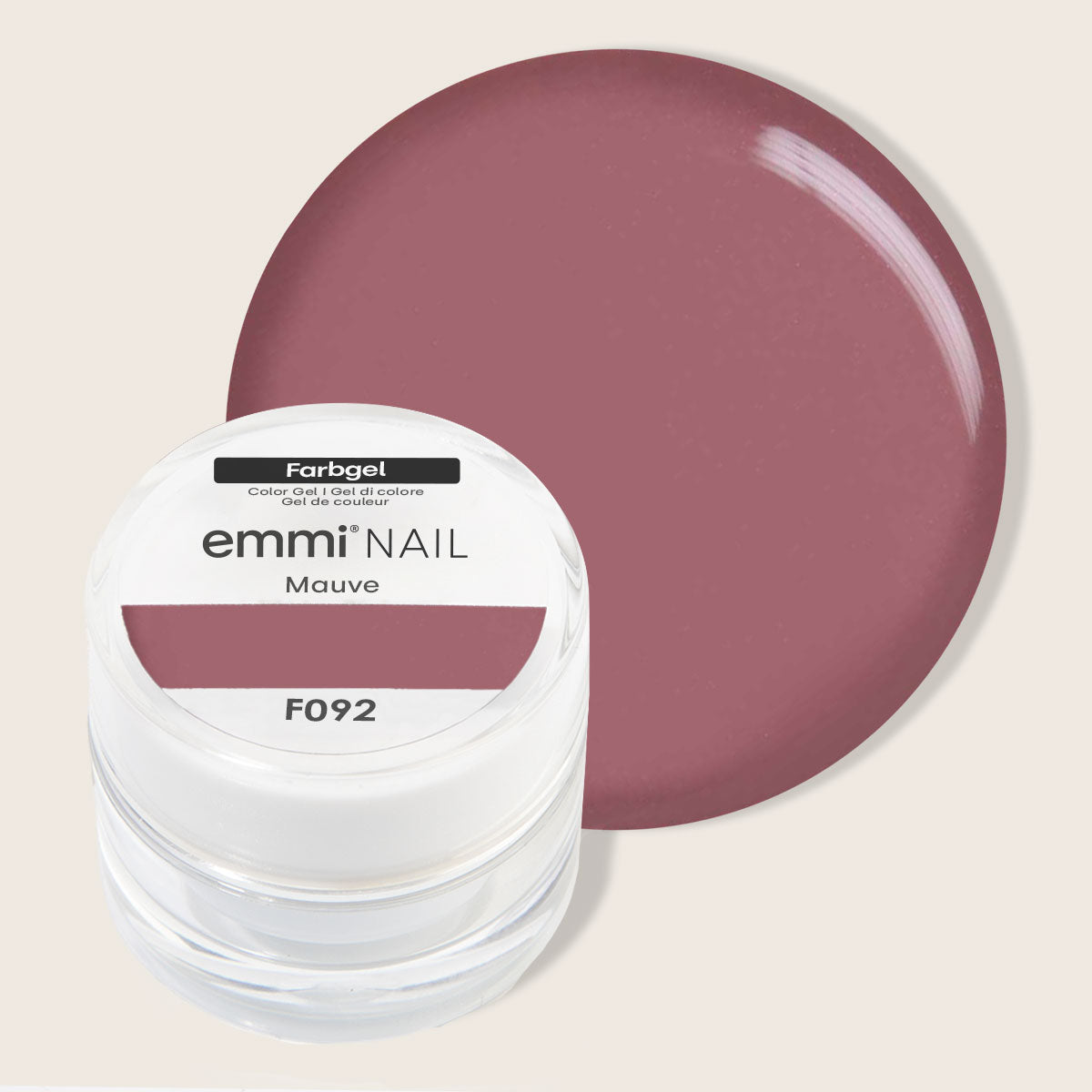 Gel de couleur pour ongles Emmi Mauve 5 ml -F092-