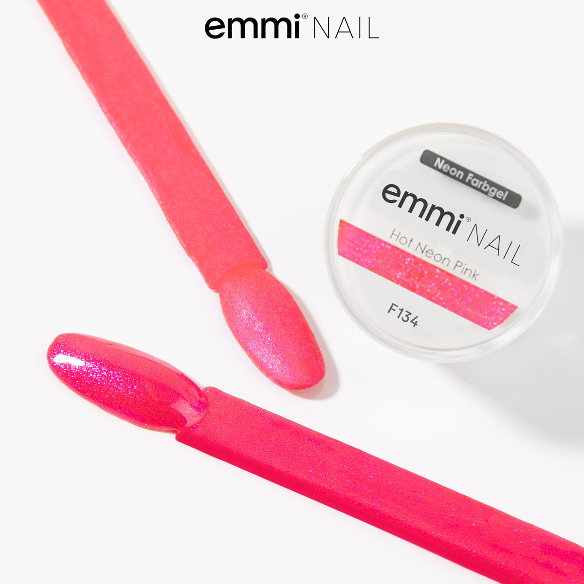 Gel de couleur Emmi-Nail Rose fluo chaud 5 ml -F134-