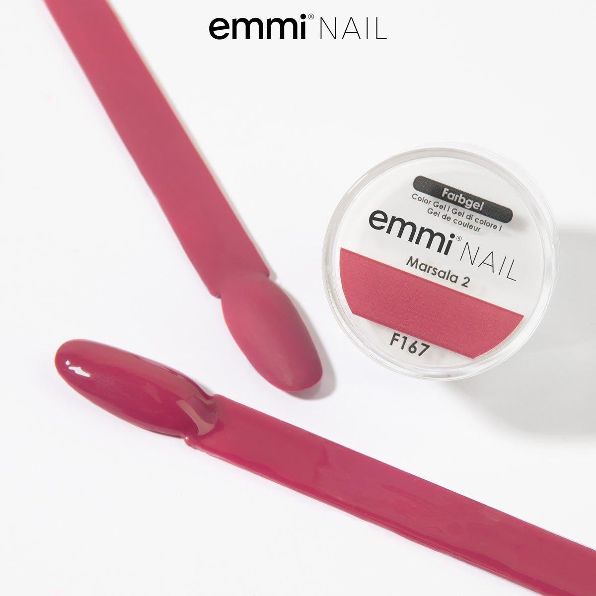 Gel de couleur pour ongles Emmi Marsala 2 5 ml -F167-