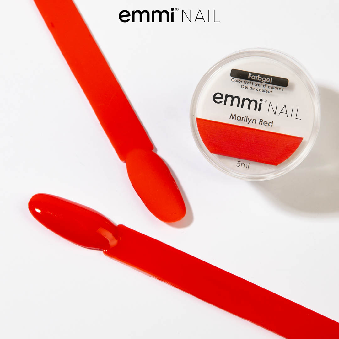 Gel de couleur pour ongles Emmi-Rouge Marilyn 5 ml -F021- 