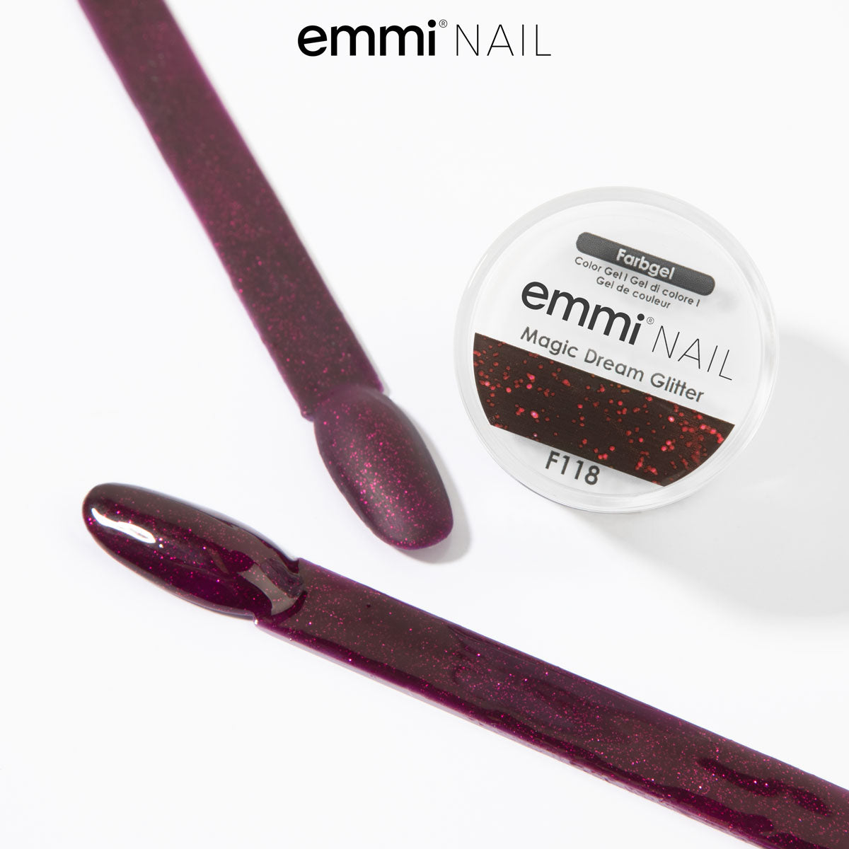 Gel de couleur Emmi-Nail Magic Dream Glitter 5 ml -F118-