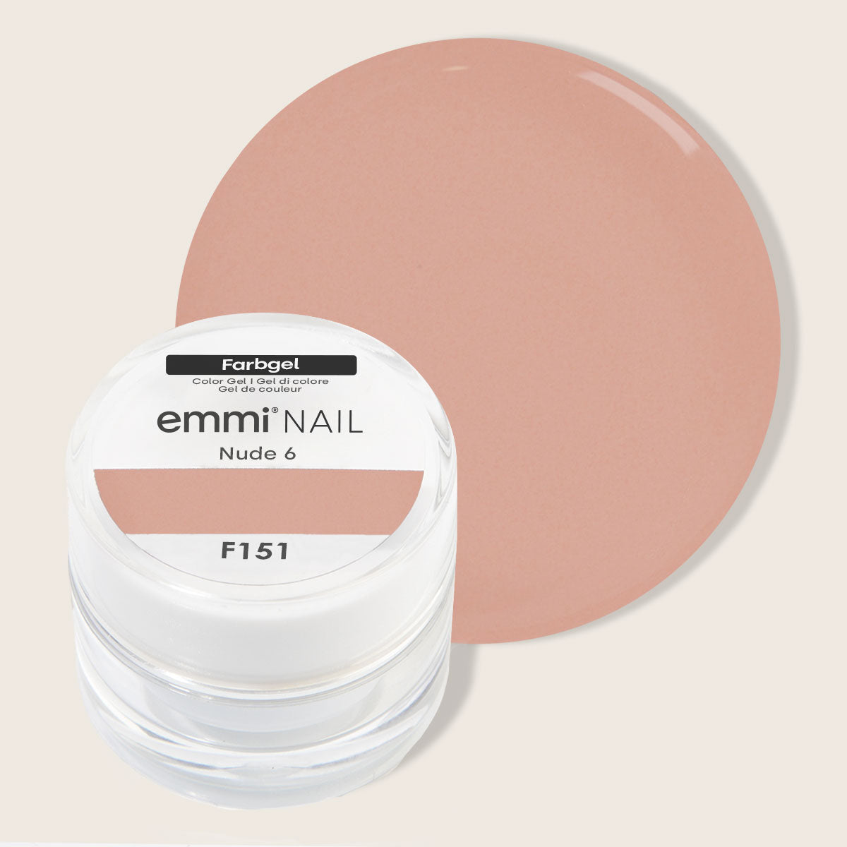 Emmi-Nail Color Gel Nude 6 5ml -F151- 