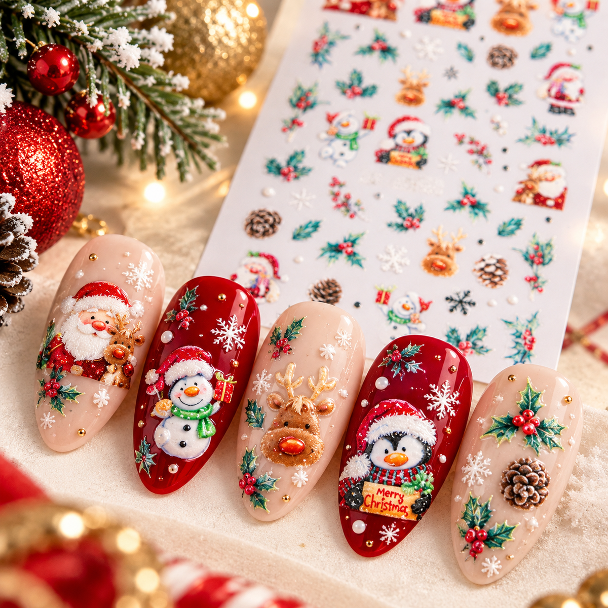 5D Art Nail Sticker Christmas 2