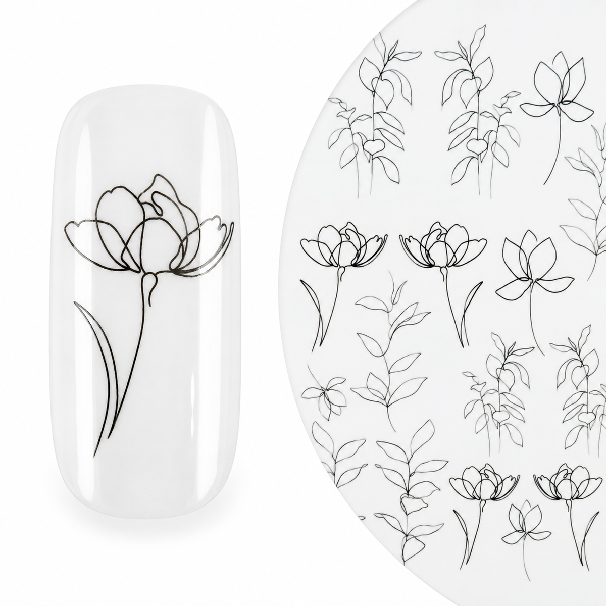 Watertattoo Flower Line
