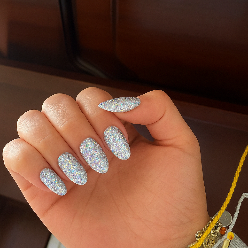 Emmi-Nail Glittergel Silver Rainbow 5ml -F270-