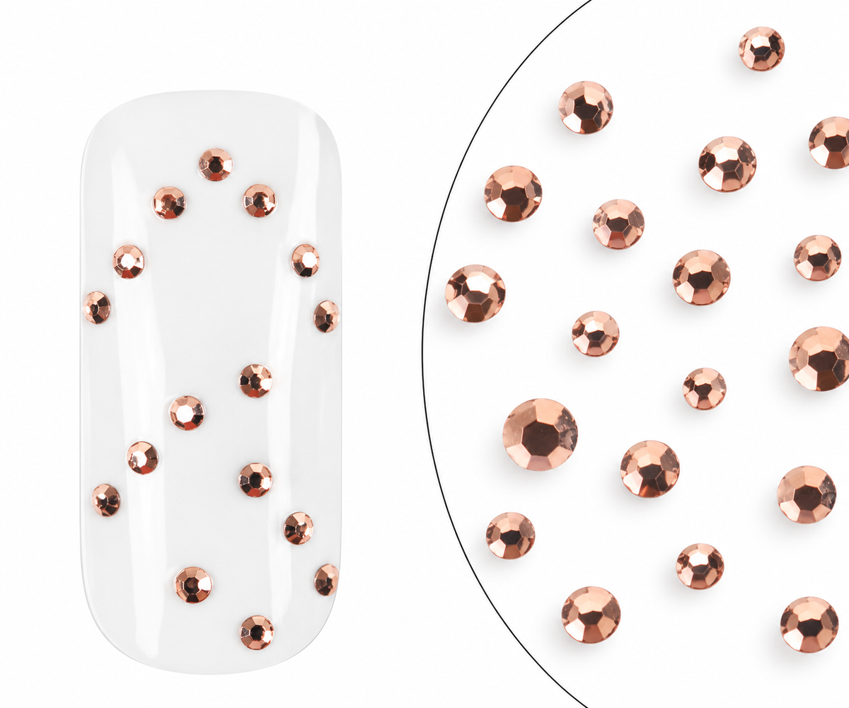 Strasssteine SS3 Rosé Gold