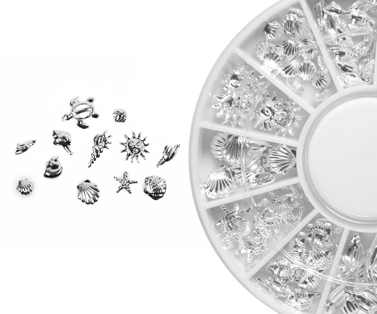 Emmi-Nail Nailart Display Muscheln silber