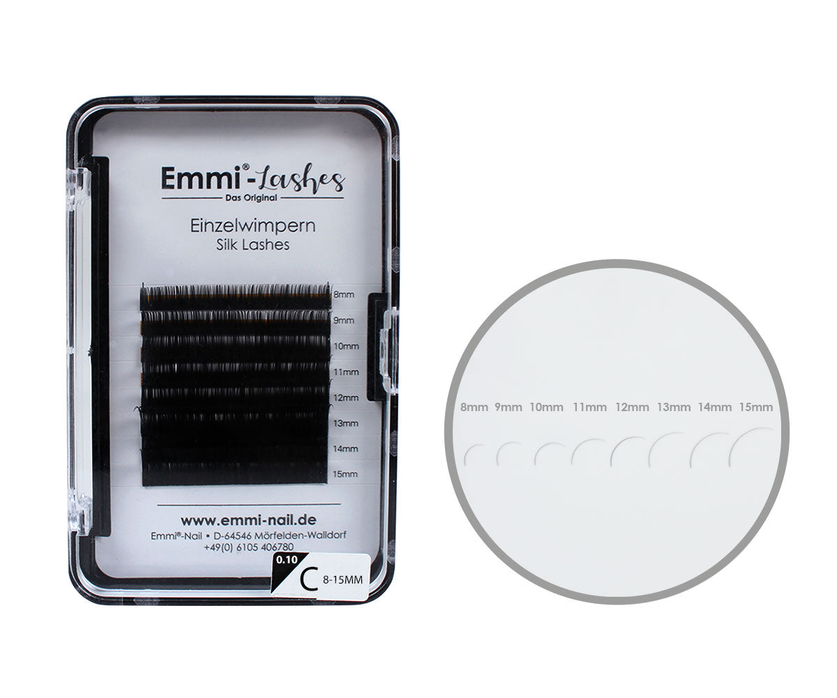 Emmi®-Lashes Silk Lashes Mixbox 8-15mm C-Curl 0,10mm