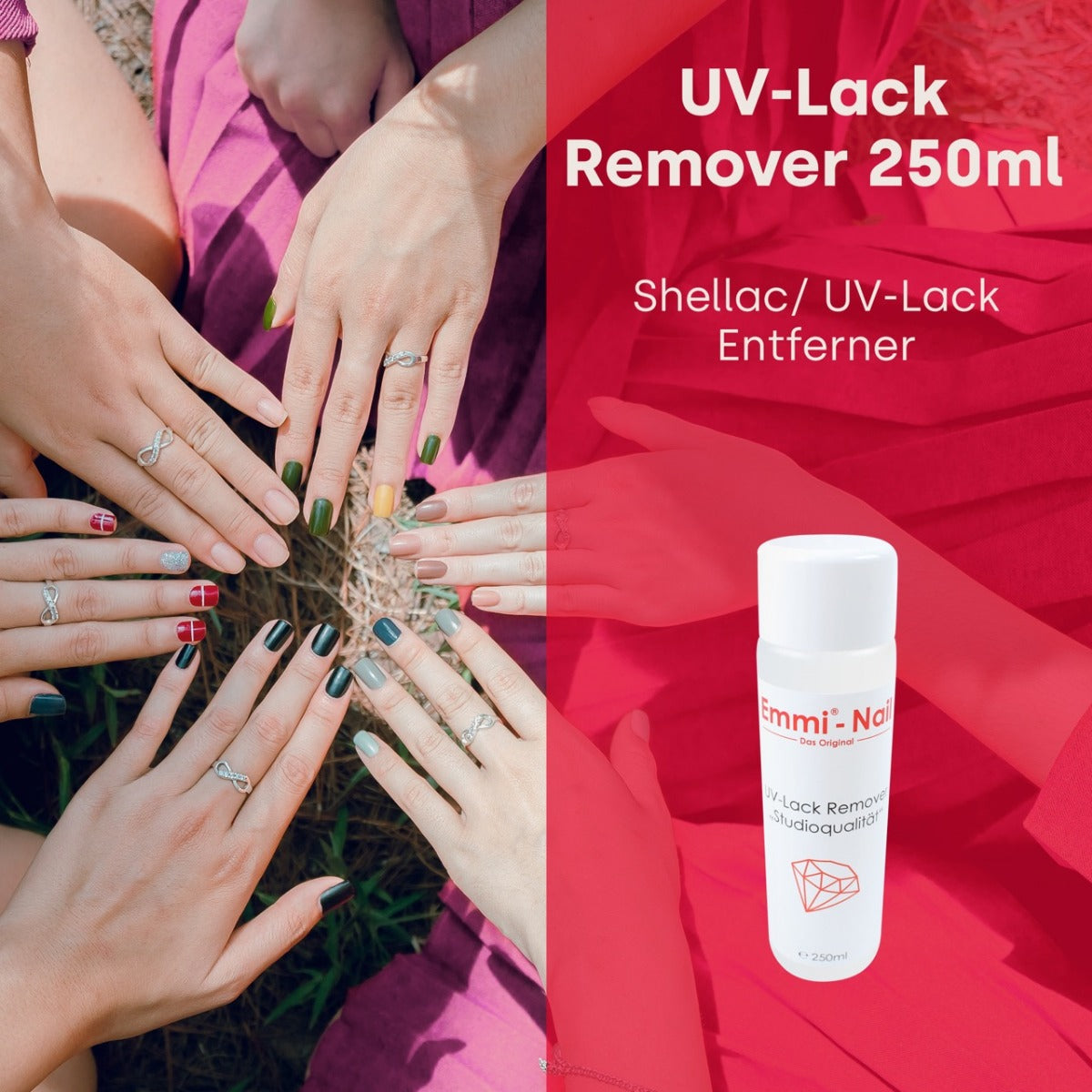 Dissolvant pour vernis Shellac / UV *qualité studio* 250 ml