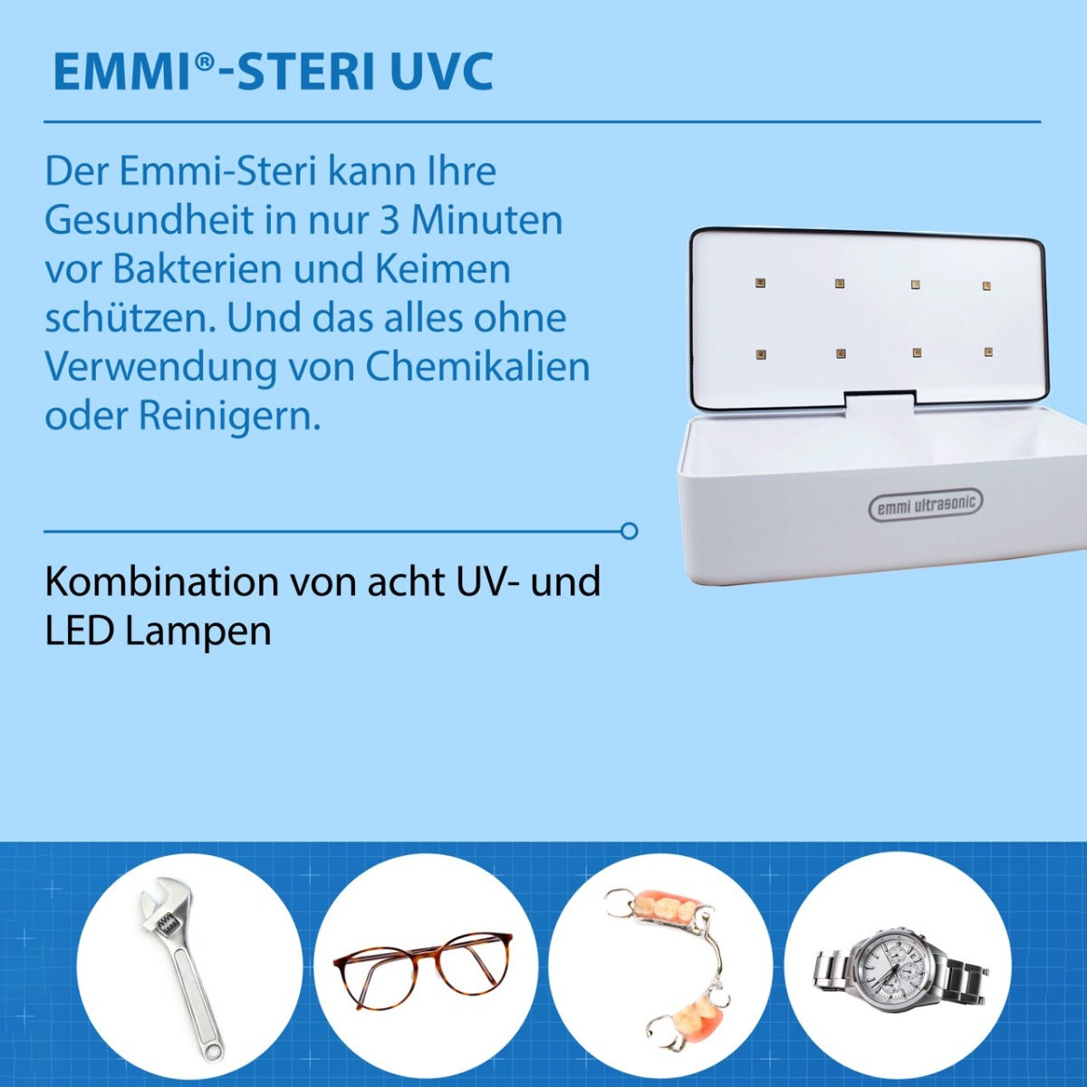 Emmi-Steri UVC LED sterilization device