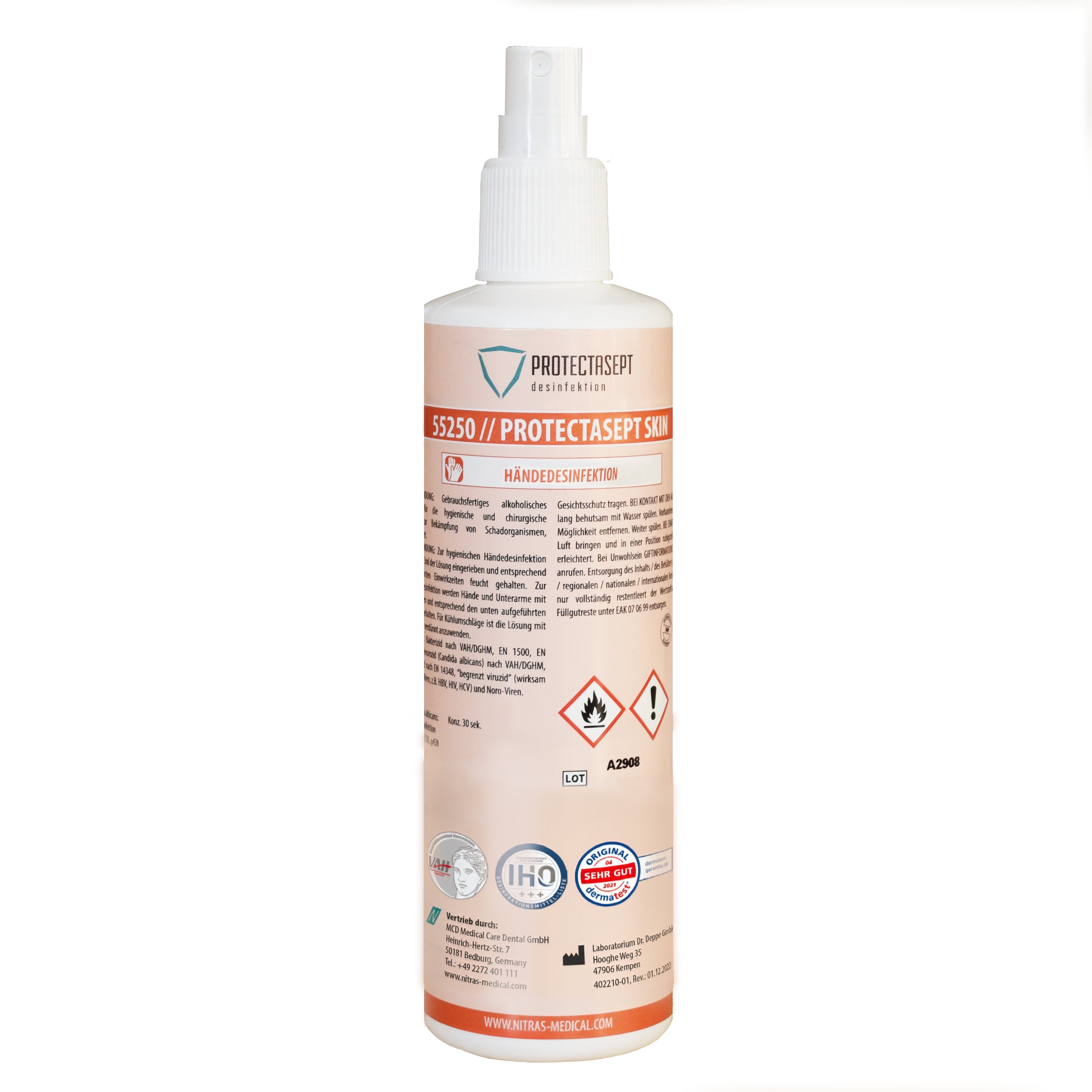 Protectasept Skin Nitras Medical Händedesinfektion 250ml