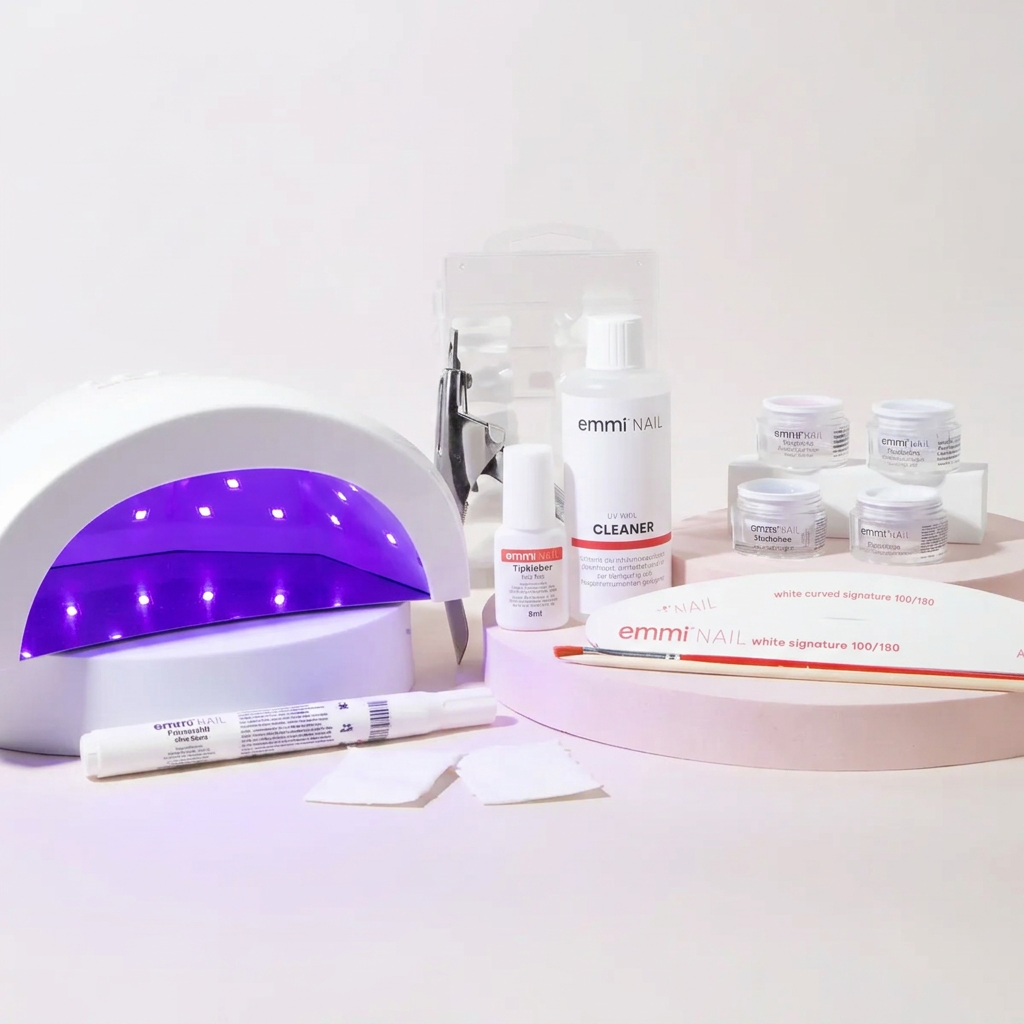 Starter-Set mit 4 UV Gelen und Lampe Galaxy