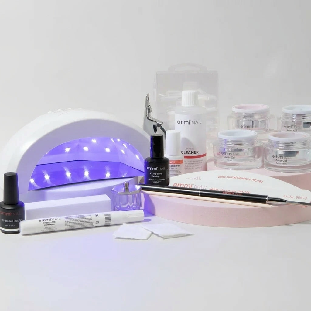 Starter-Set mit 4 Acryl Gelen und Lampe Galaxy