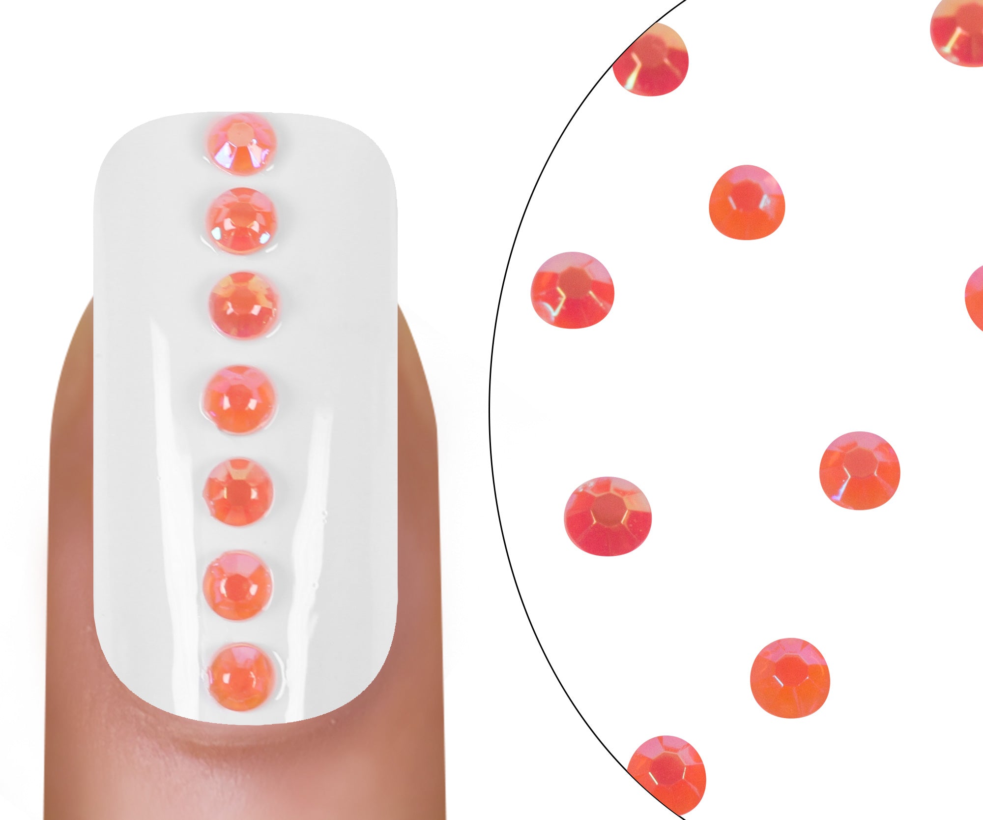 Rhinestones Milky Ruby 3mm
