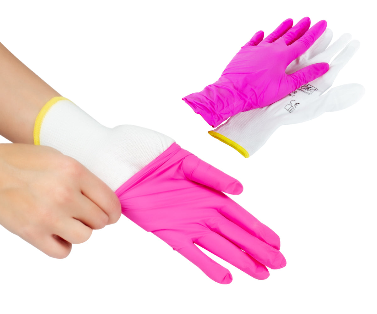 Nylonhandschuh Weiß Gr. M, 1 Paar