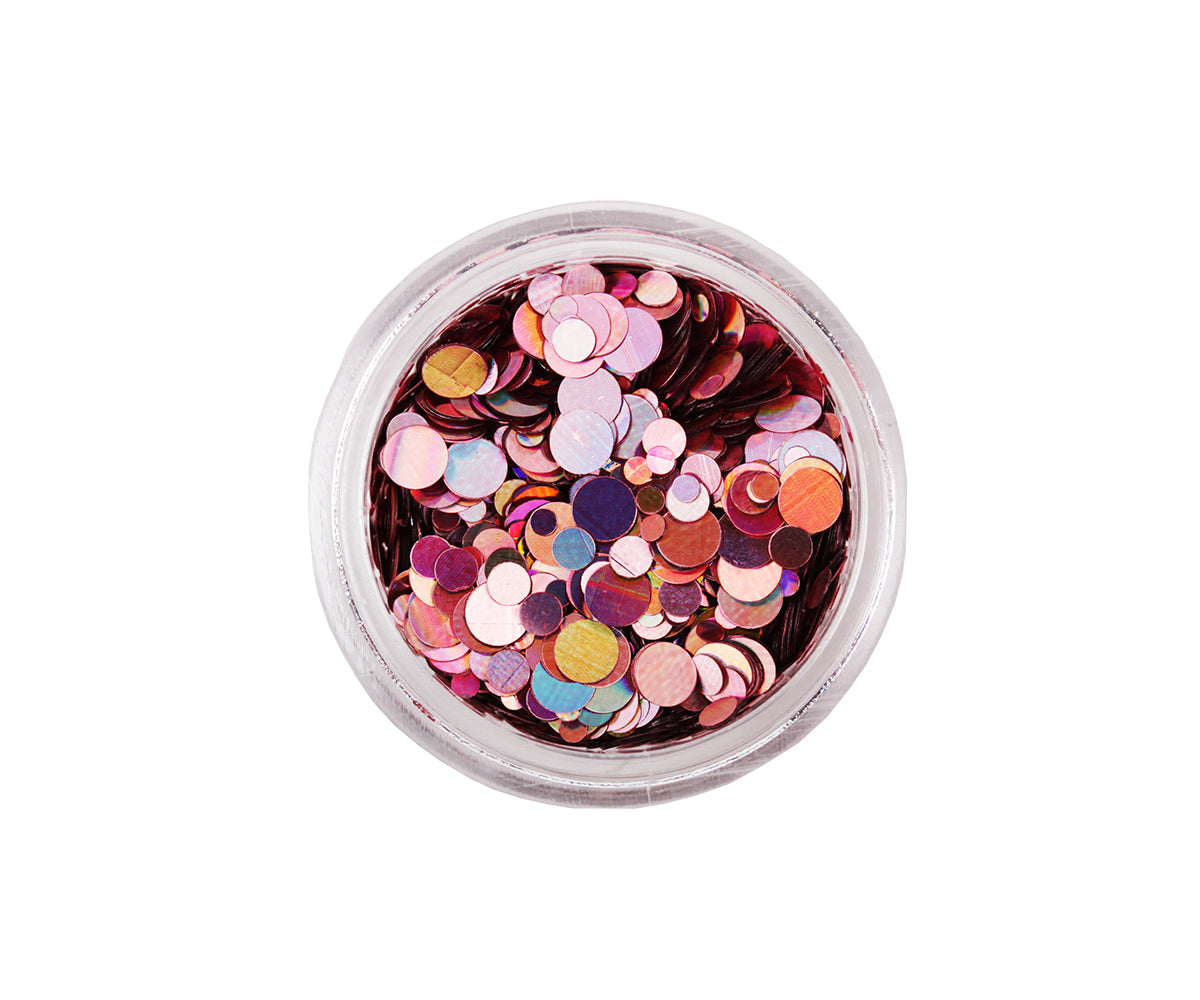 Mélange de paillettes roses