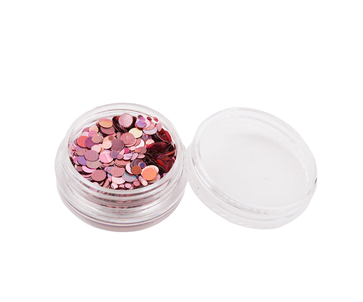 Mélange de paillettes roses