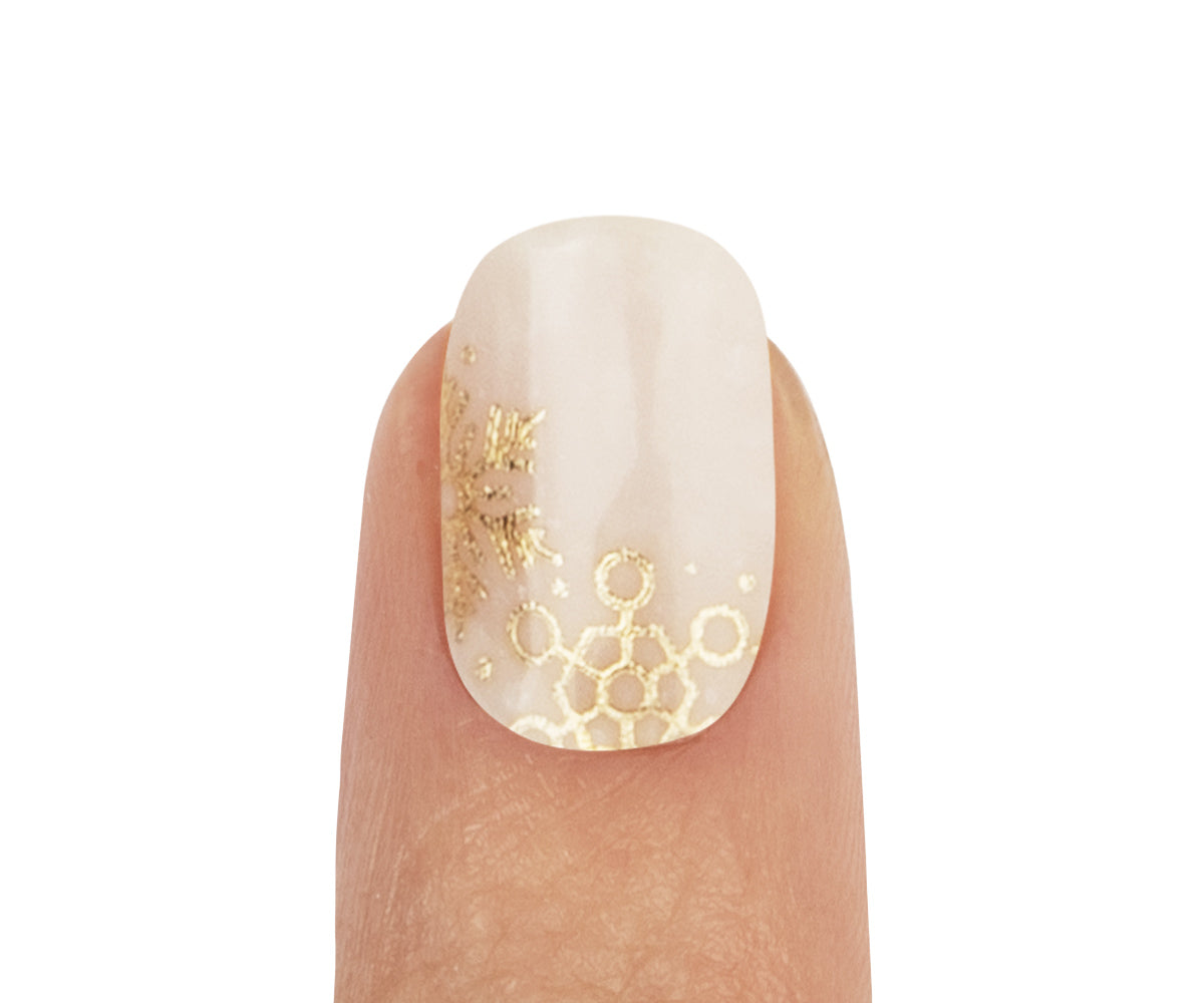 Feuilles à ongles en gel Emmi-Nail Flocons de neige 20 pièces. 