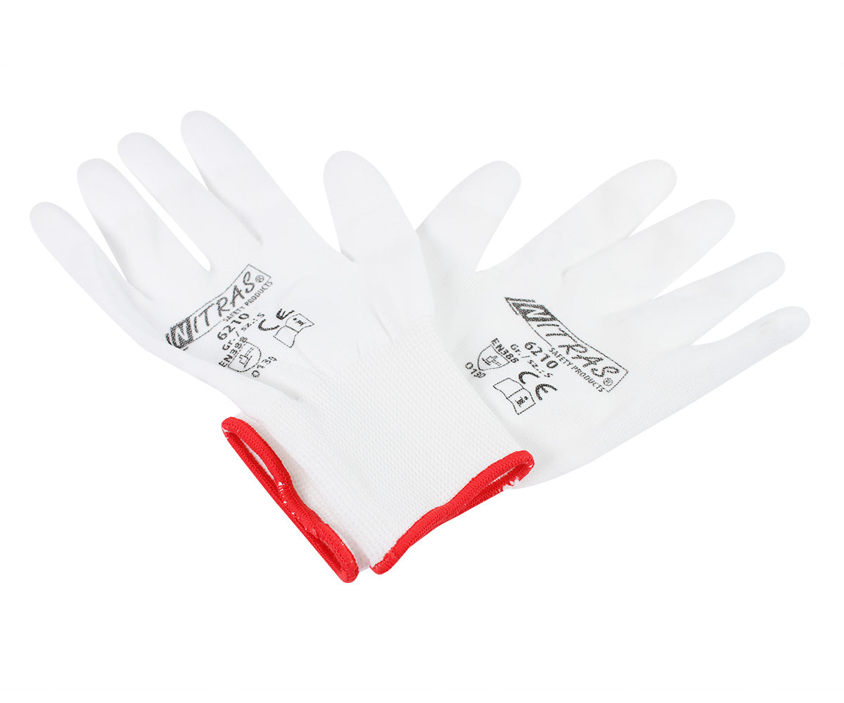 Nylonhandschuh Weiß Gr. S, 1 Paar