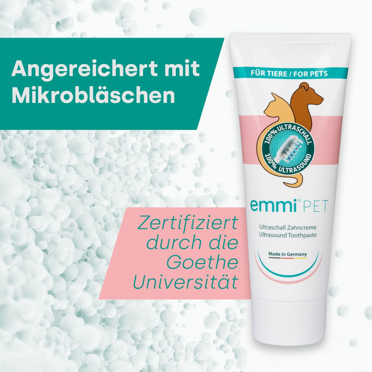 Emmi-pet Ultraschall-Zahncreme 75ml