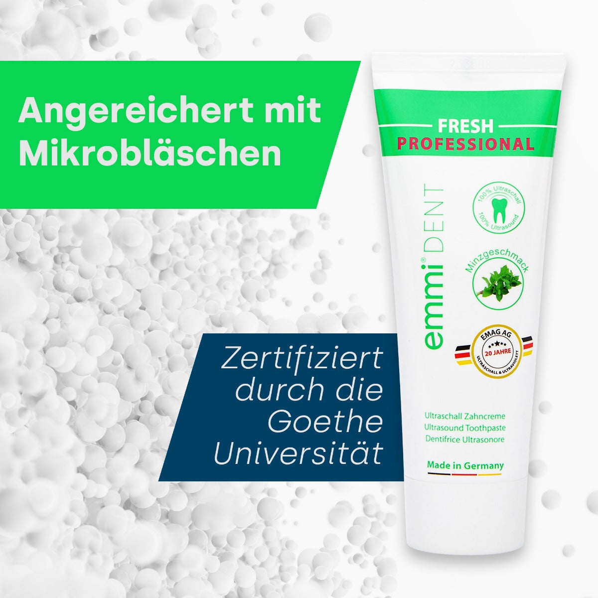 Emmi-dent Ultraschall-Zahncreme fresh 75ml